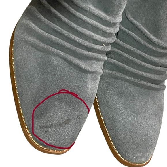 NWOT Women's Blue Suede Ankle Boots SOLE SOCIETY Size 7.5 - Picture 13 of 15